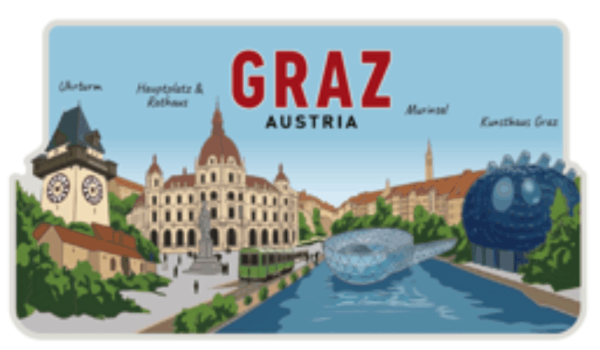 Kühlschrank Magnet blau Graz